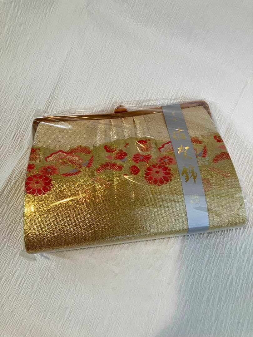 和装用バッグと草履セット ゴールド kota】ICHIKURA 和装用バッグ 草履